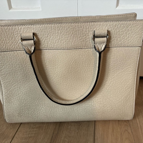 Kate Spade Cream Floral Cutout Handbag Genuine Leather - Picture 6 of 6